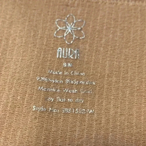 Aura V Neck Ribbed Bodysuit Size Small Medium Tons of Stretch - Picture 3 of 5